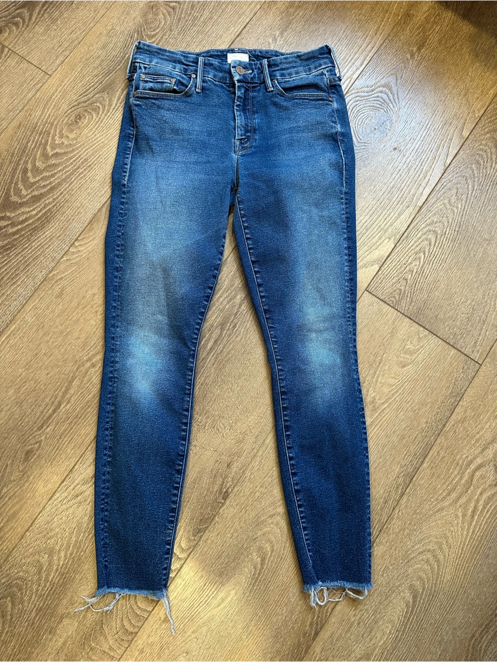 MOTHER the looker ankle fray skinny jeans - 28